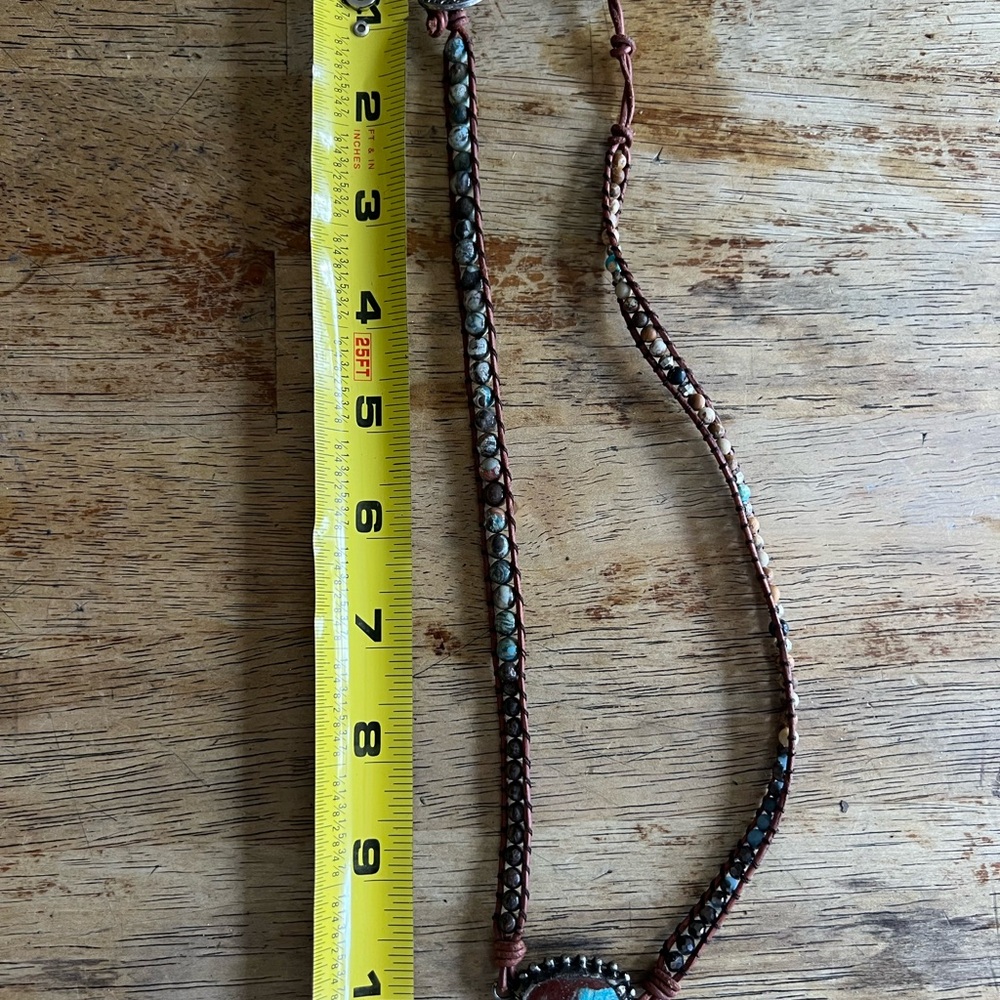 Bohemian Beaded Wrap Bracelet with Turquoise Accents - Picture 6 of 6